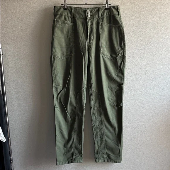 Anthropologie Pilcro The Wanderer Jeans Womens 28 Green Cotton High Rise Pants - Picture 4 of 6